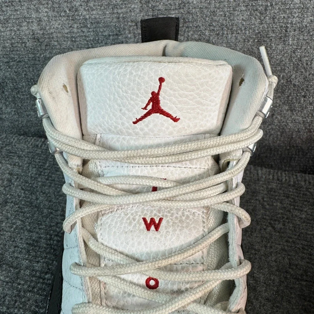Air Jordan 12 Retro Taxi White Black Red 130690-125 Mens 10 Basketball Shoes